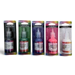 Be You Lot Of 5 3D Fabric Paints NEW Blue, White, Green, Pink and Black 1 Oz